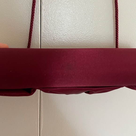 Target 2010s Berry Red Bow Evening Sateen Clutch - Picture 13 of 16